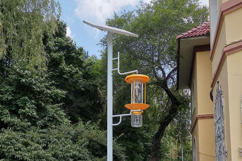 100盏频振式太阳能杀虫灯全面入驻哈尔滨园林公园